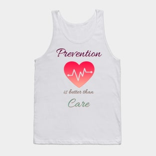 colorful design for covid19, prevention is better than care Tank Top